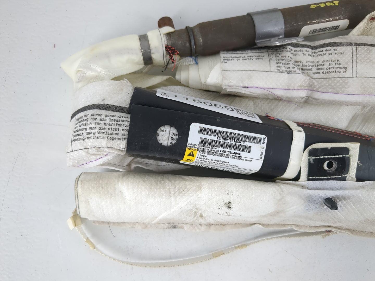 2015-2022 Chrysler 300 Passenger Curtain Air Bag Oem - Oemusedautoparts1.com