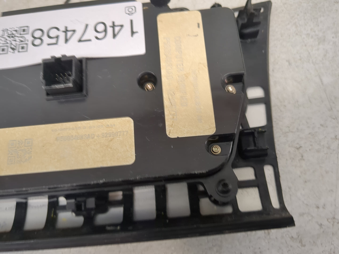 2015-2016 Chrysler 300 Climate Control Module Temperature AC/Heater Replacement P/N:68264683AD 92990777 Fits Fits 2015 2016 