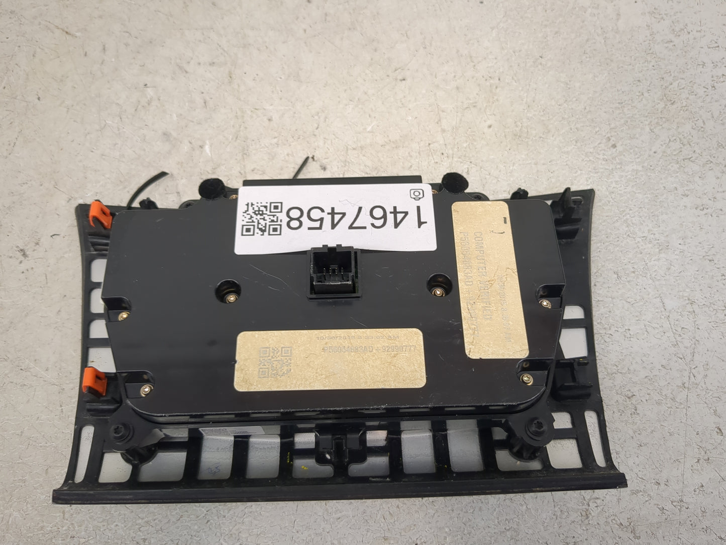 2015-2016 Chrysler 300 Climate Control Module Temperature AC/Heater Replacement P/N:68264683AD 92990777 Fits Fits 2015 2016 