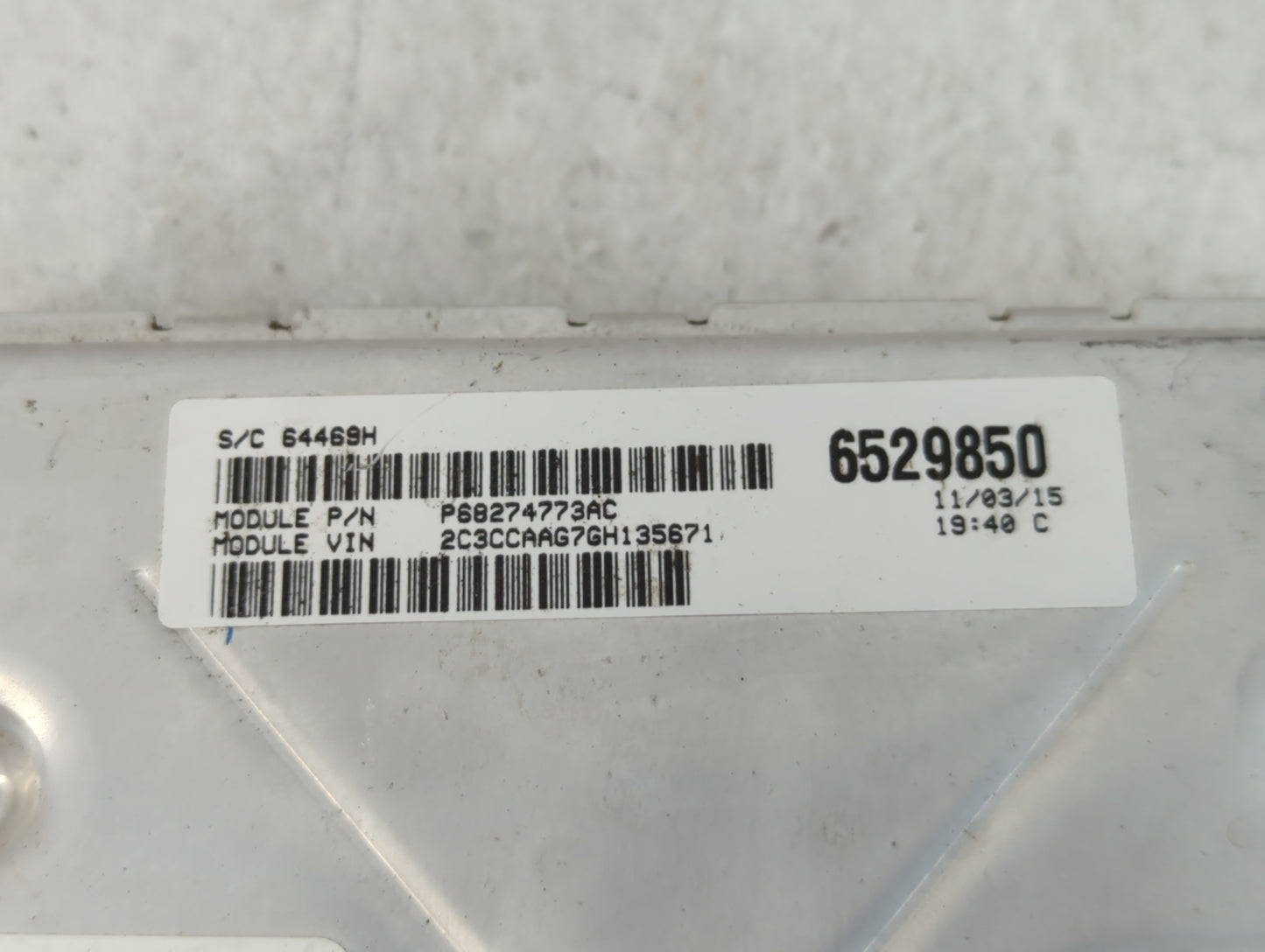 2016-2017 Chrysler 300 PCM Engine Control Computer ECU ECM PCU OEM P/N:P68274773AC Fits Fits 2016 2017 OEM Used Auto Parts -