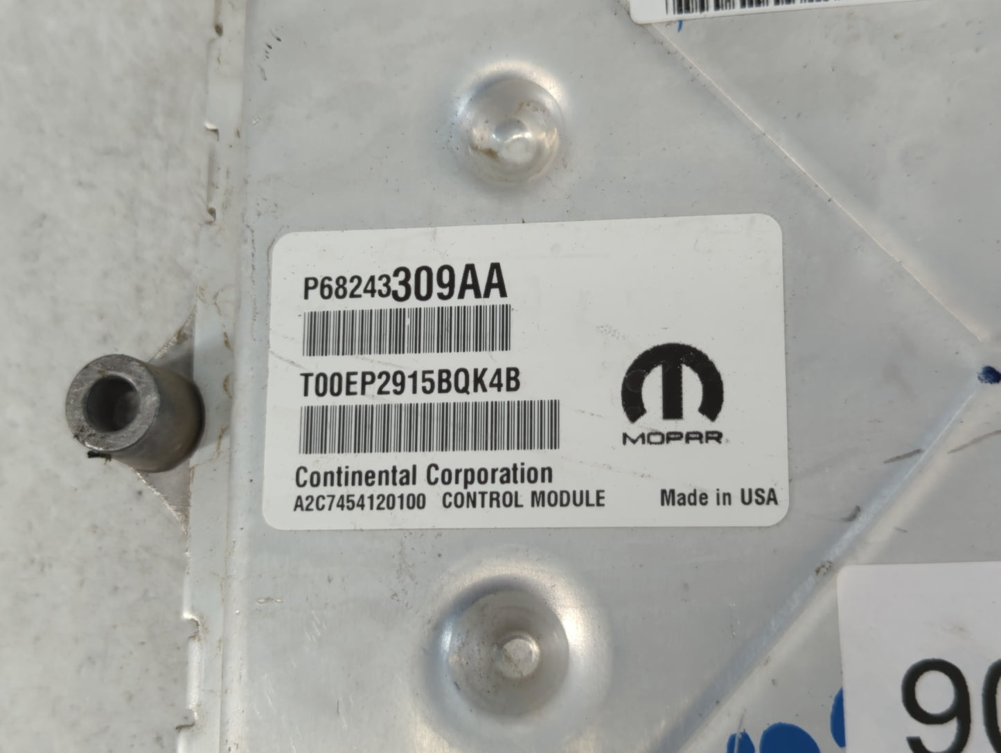2016-2017 Chrysler 300 PCM Engine Control Computer ECU ECM PCU OEM P/N:P68274773AC Fits Fits 2016 2017 OEM Used Auto Parts -