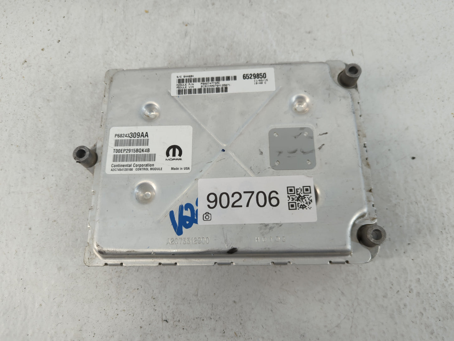 2016-2017 Chrysler 300 PCM Engine Control Computer ECU ECM PCU OEM P/N:P68274773AC Fits Fits 2016 2017 OEM Used Auto Parts -