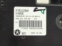 2016 Chrysler Town and Country Climate Control Module Temperature AC/Heater Replacement P/N:55111236AH 5HB012723-30 Fits OEM