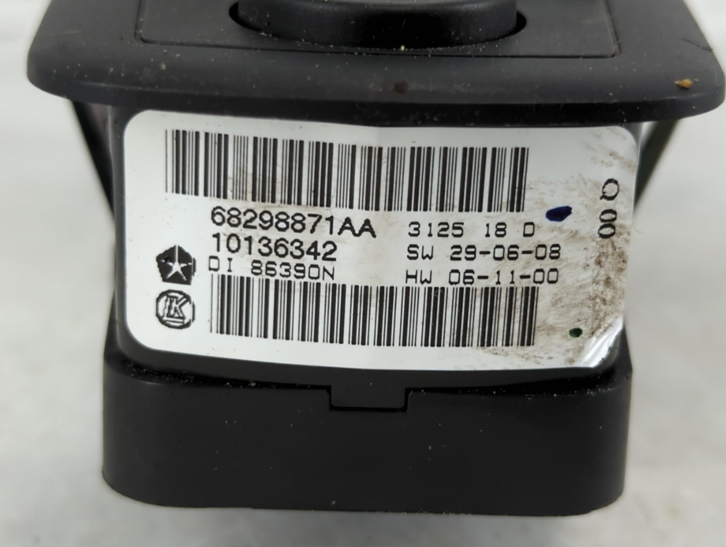 2012-2016 Chrysler Town & Country Master Power Window Switch Replacement Driver Side Left P/N:68298871AA Fits OEM Used Auto 