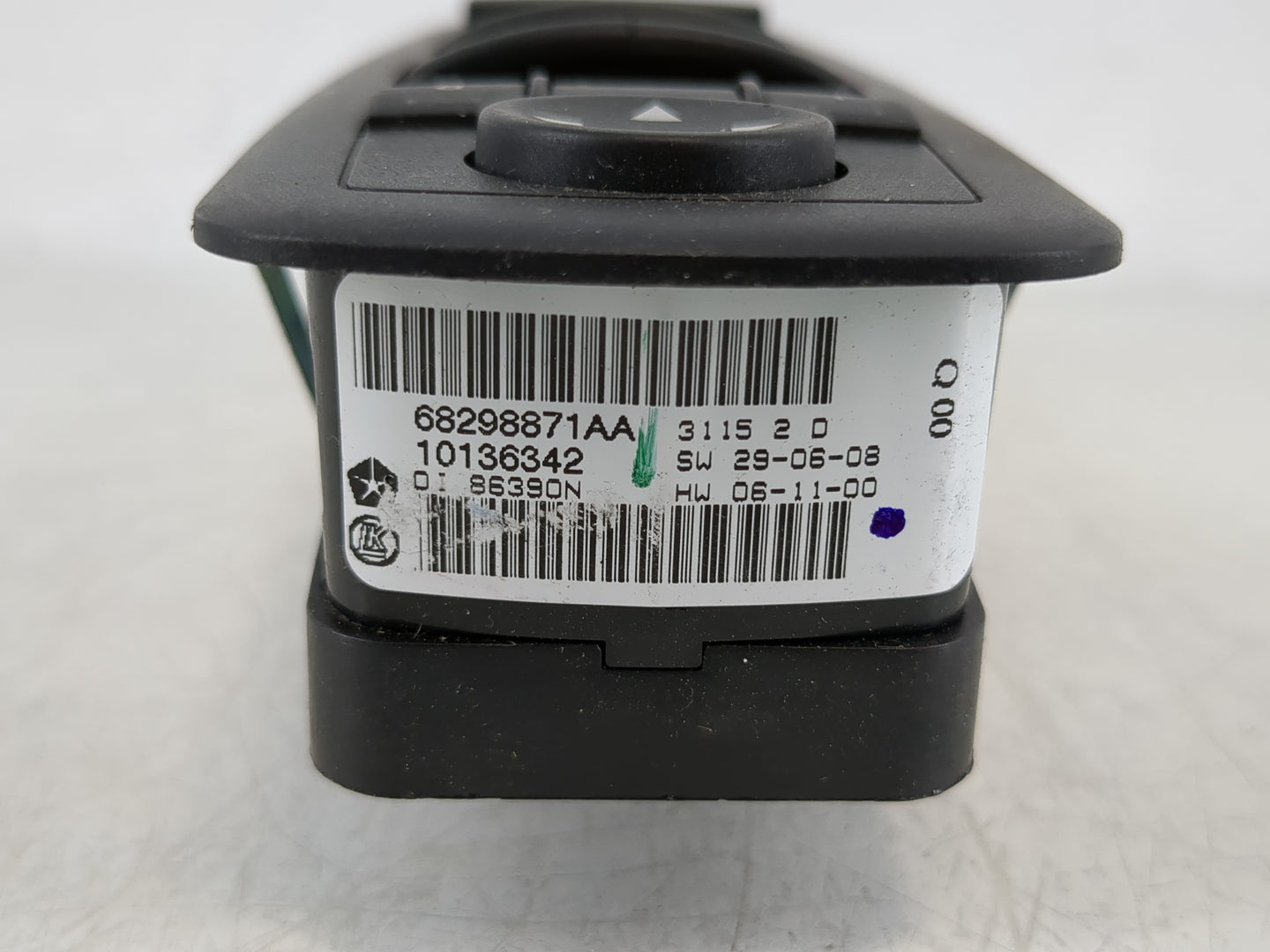2012-2016 Chrysler Town & Country Master Power Window Switch Replacement Driver Side Left P/N:68298871AA Fits OEM Used Auto 
