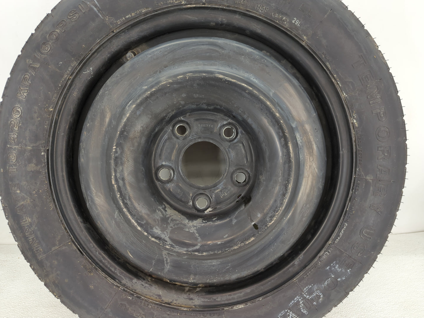 2012-2016 Chrysler Town & Country Spare Donut Tire Wheel Rim Oem - Oemusedautoparts1.com
