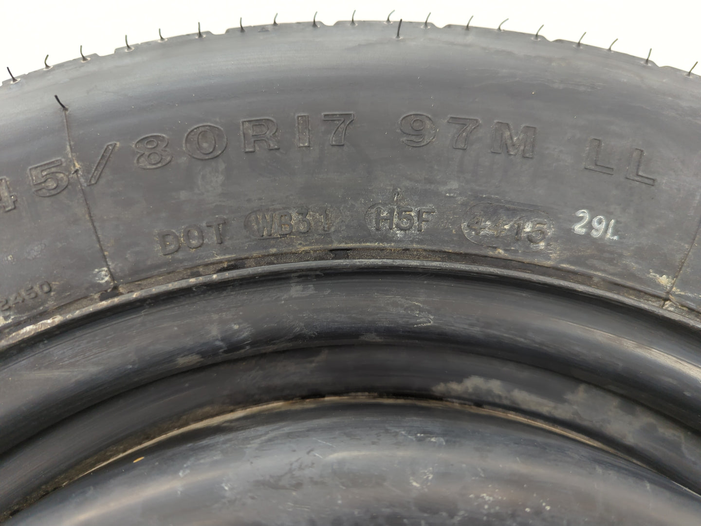 2012-2016 Chrysler Town & Country Spare Donut Tire Wheel Rim Oem - Oemusedautoparts1.com