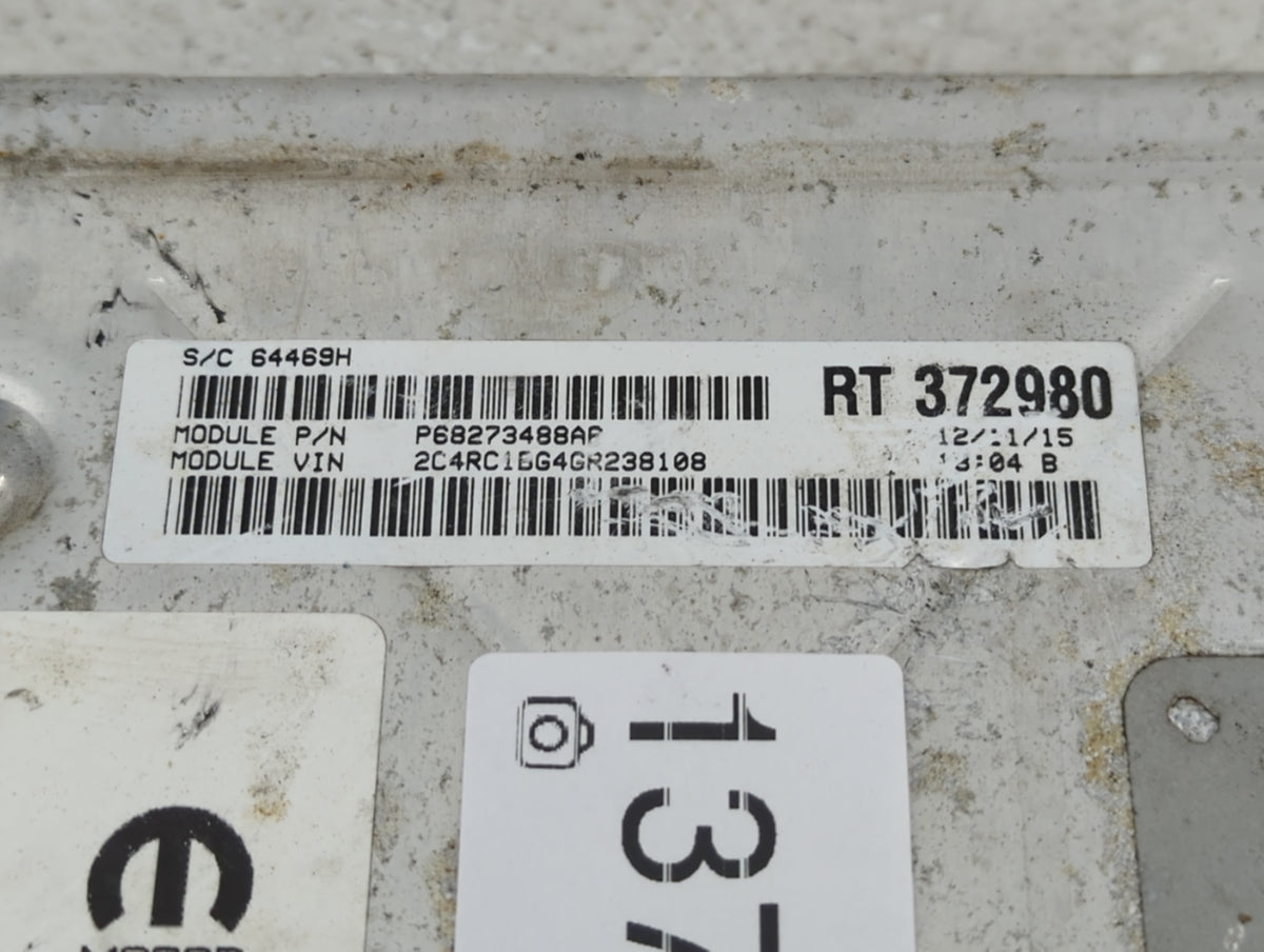 2016 Chrysler Town & Country PCM Engine Control Computer ECU ECM PCU OEM P/N:P68243295AA Fits 2017 2018 2019 2020 OEM Used A