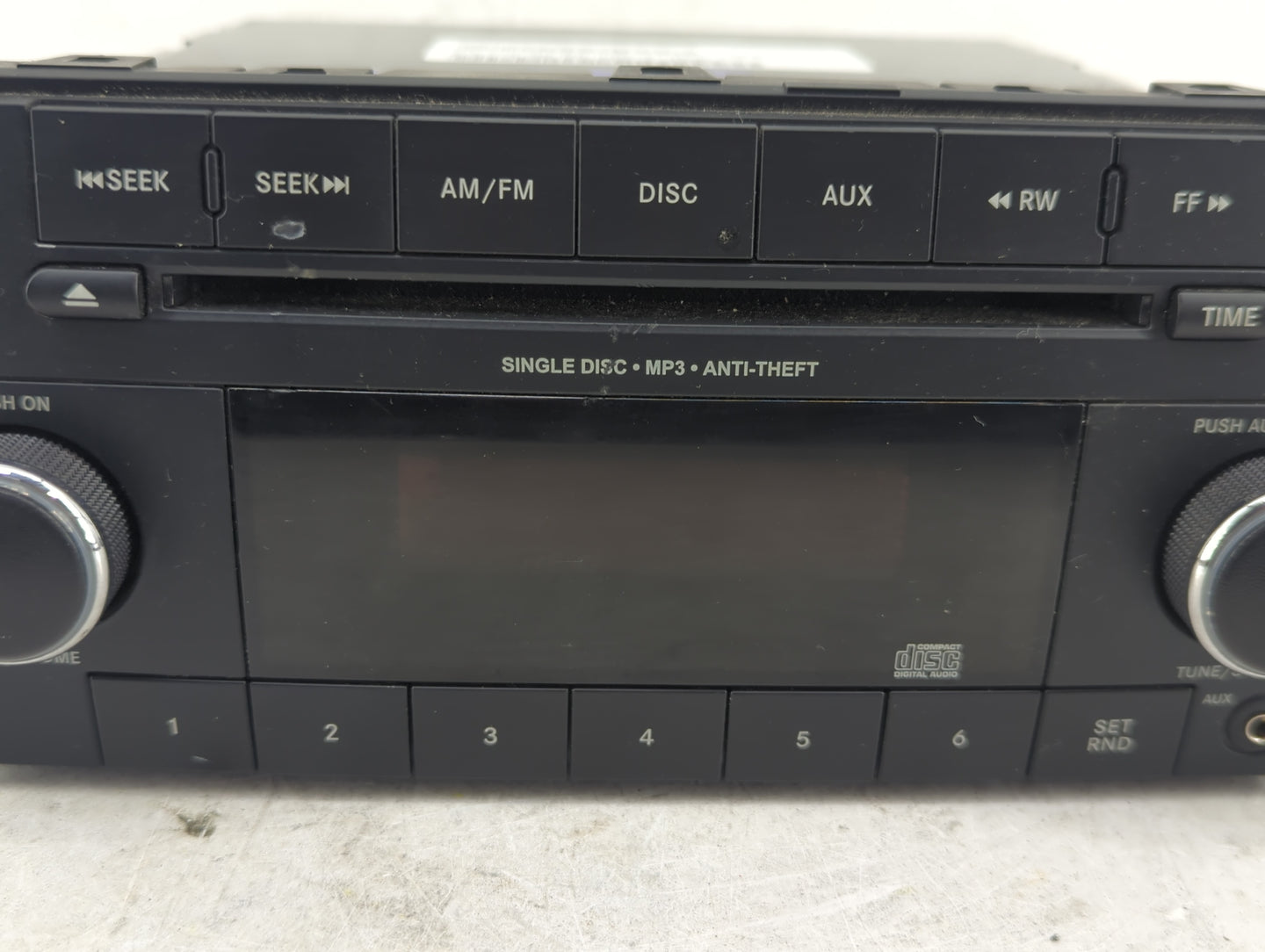 2012-2016 Chrysler Town & Country Radio AM FM Cd Player Receiver Replacement P/N:05091301AC Fits OEM Used Auto Parts - Oemus