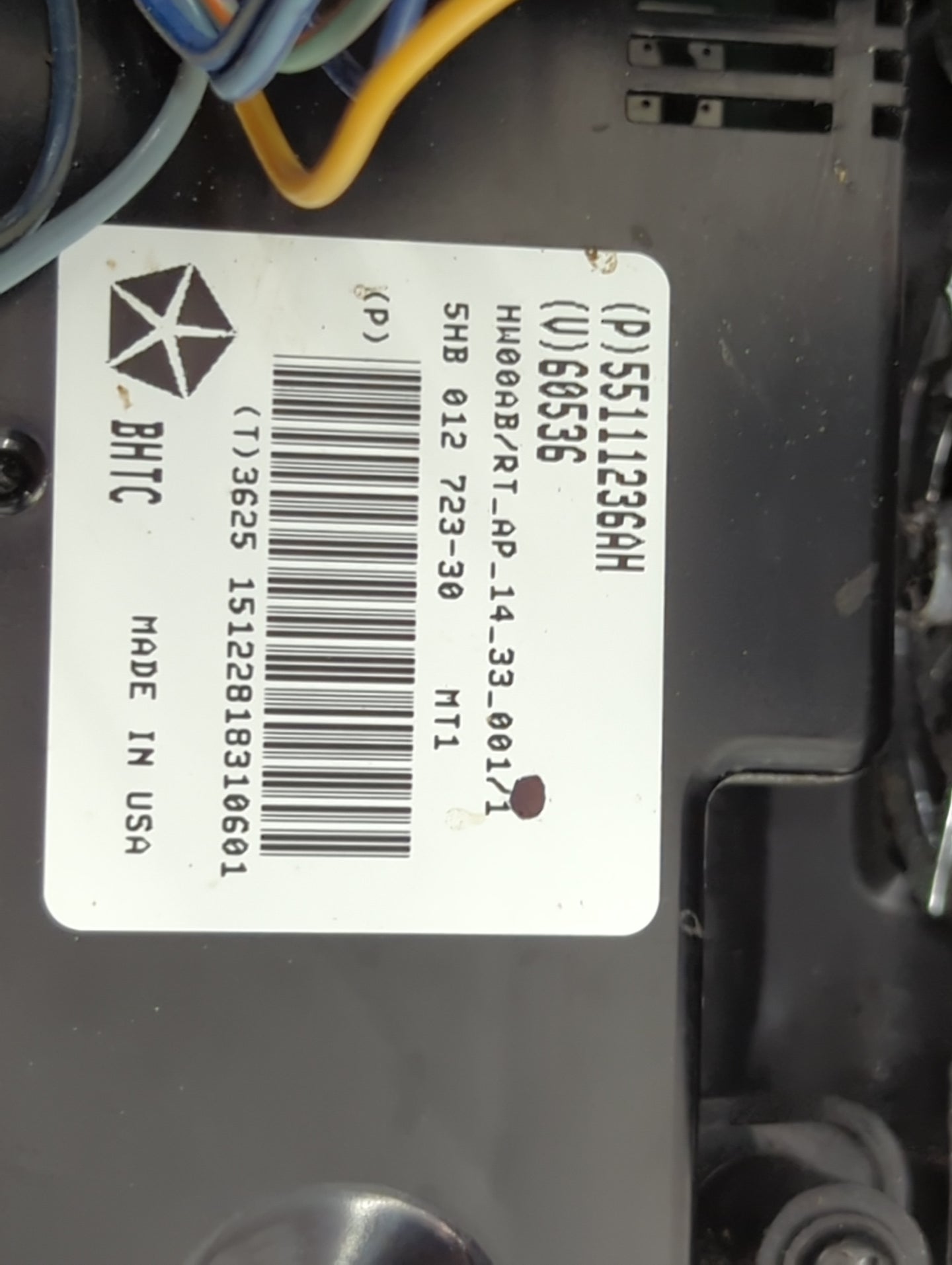 2011-2016 Chrysler Town & Country Climate Control Module Temperature AC/Heater Replacement Fits OEM Used Auto Parts - Oemuse