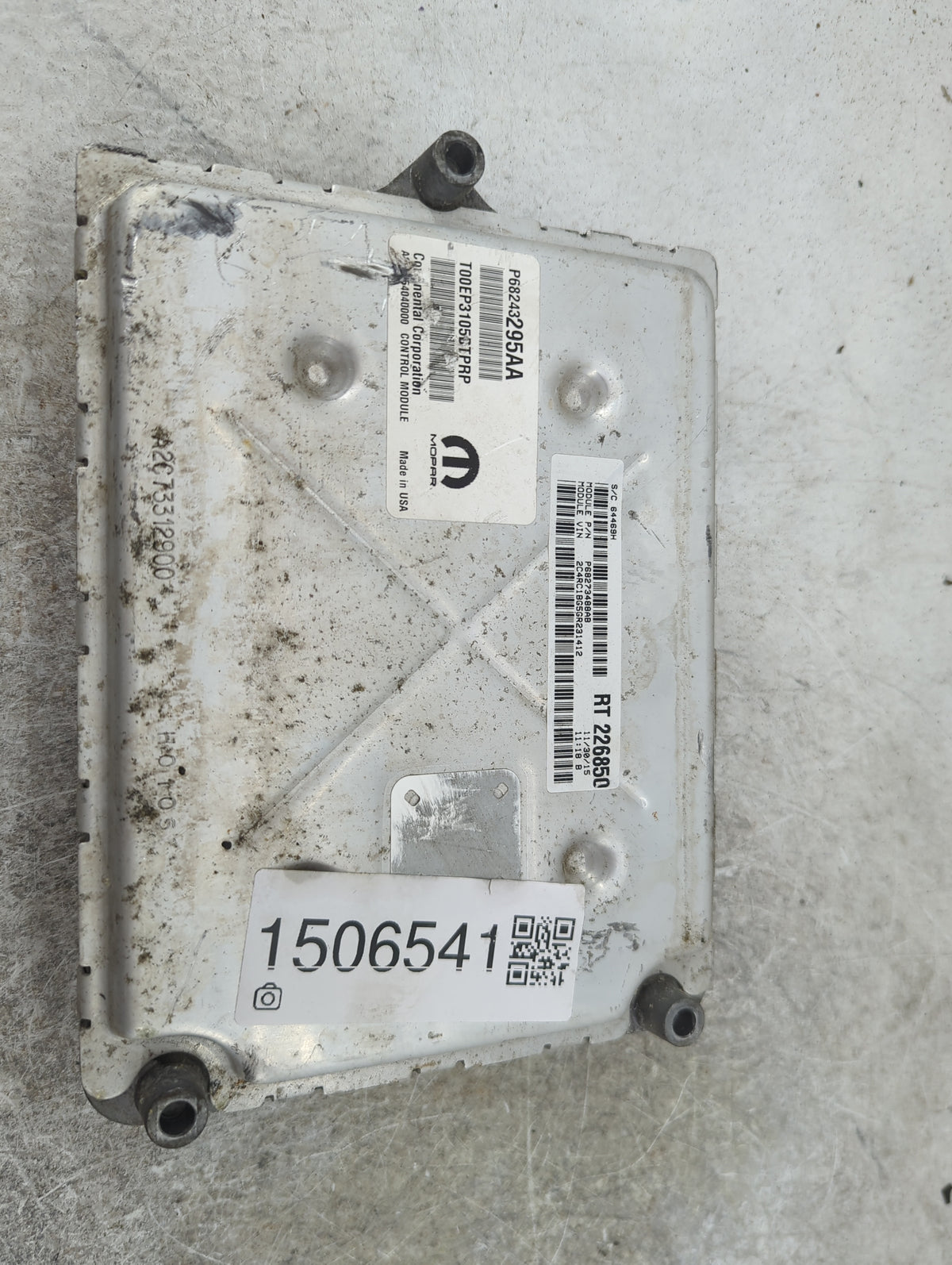 2016 Chrysler Town & Country PCM Engine Control Computer ECU ECM PCU OEM P/N:P68248295AA T00EP3105GTPRP Fits 2017 2018 2019 