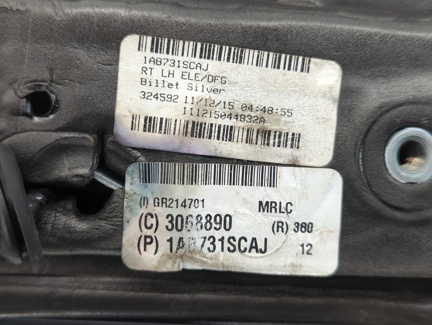 2011-2016 Chrysler Town & Country Side Mirror Replacement Driver Left View Door Mirror P/N:1AB731SCAJ Fits OEM Used Auto Par