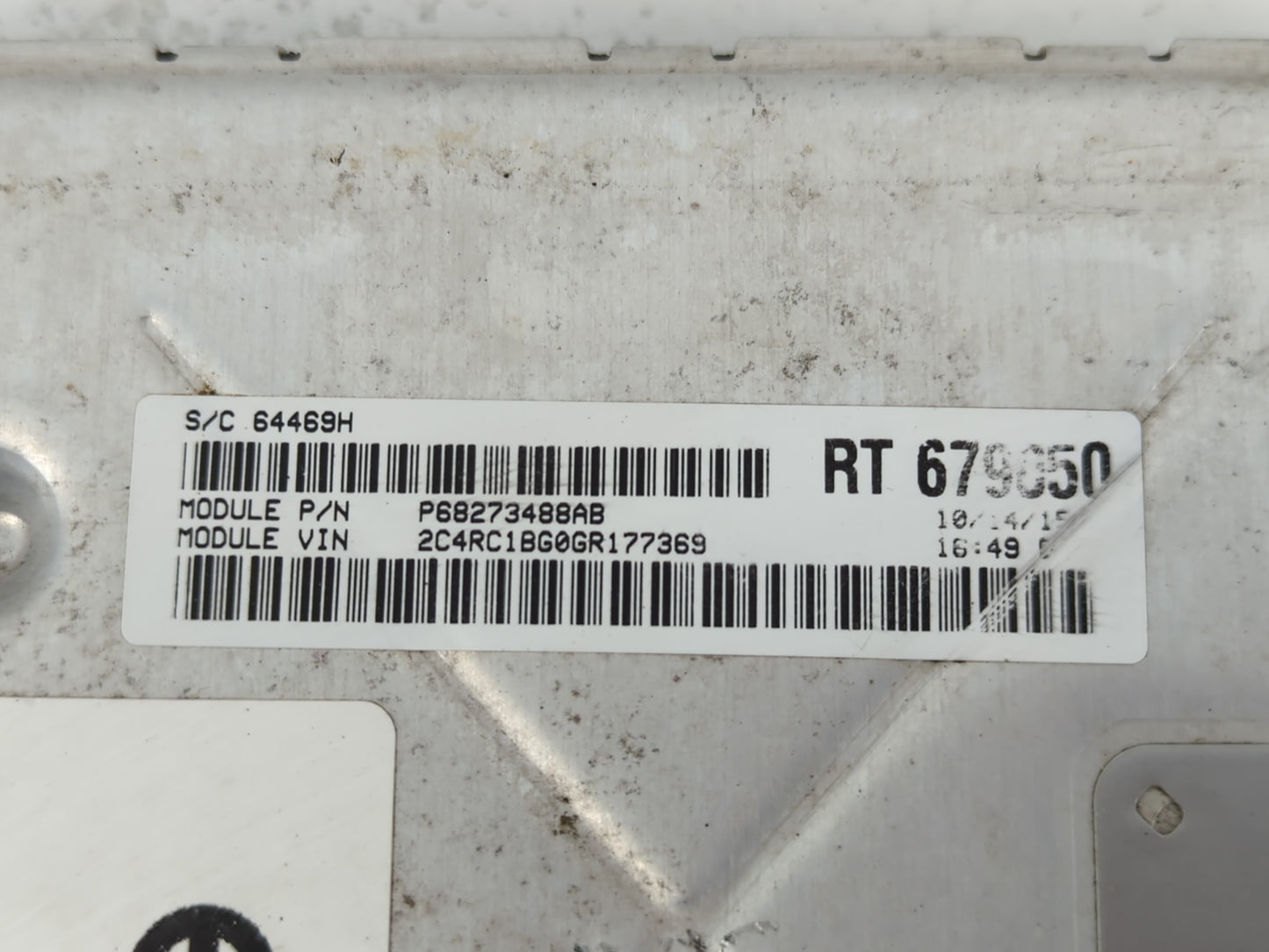 2016 Chrysler Town & Country PCM Engine Control Computer ECU ECM PCU OEM P/N:P68243295AA Fits Fits 2017 2018 2019 2020 OEM U