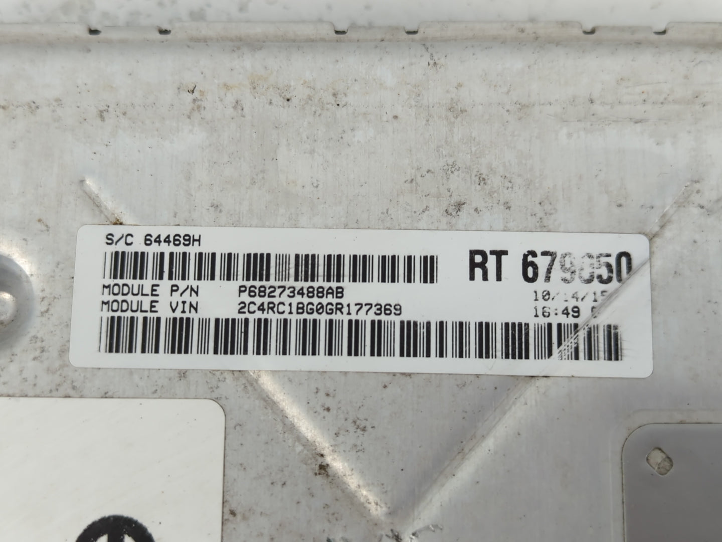 2016 Chrysler Town & Country PCM Engine Control Computer ECU ECM PCU OEM P/N:P68243295AA Fits Fits 2017 2018 2019 2020 OEM U