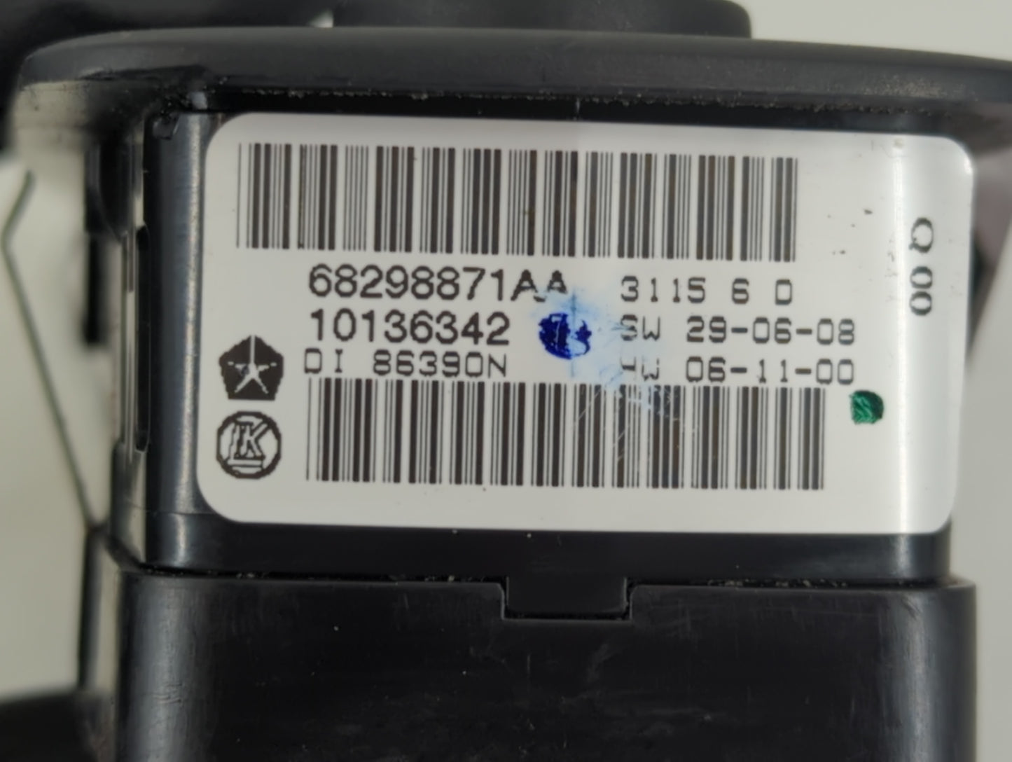 2012-2016 Chrysler Town & Country Master Power Window Switch Replacement Driver Side Left P/N:68298871AA Fits OEM Used Auto 