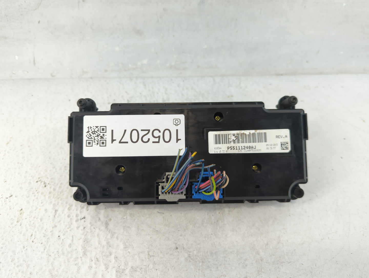 2016 Dodge Caravan Climate Control Module Temperature AC/Heater Replacement P/N:P55111240AJ Fits OEM Used Auto Parts - Oemus