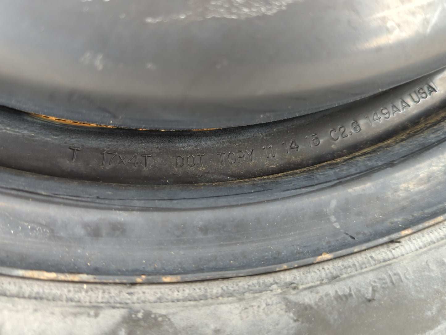 Dodge Caravan Spare Donut Tire Wheel Rim Oem - Oemusedautoparts1.com