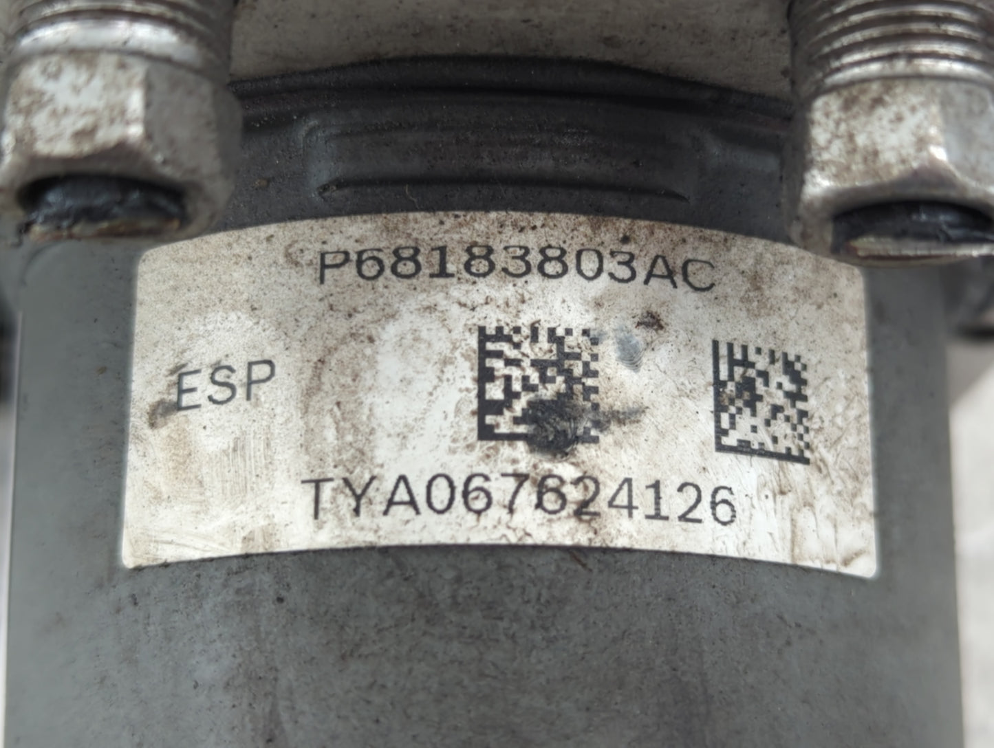 2016 Dodge Caravan ABS Pump Control Module Replacement P/N:P68183803AC Fits Fits 2015 2017 2018 2019 2020 OEM Used Auto Part