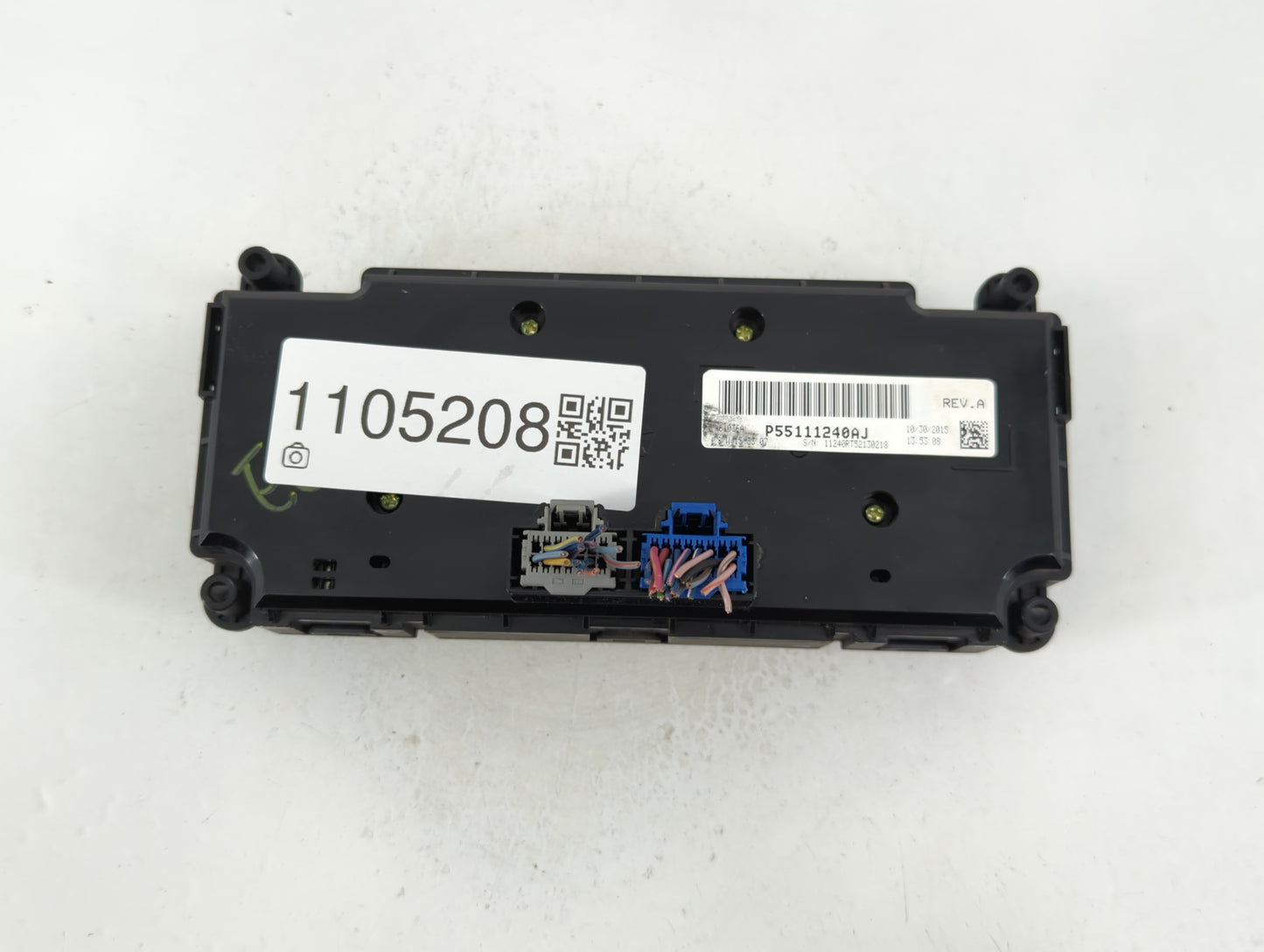 2016 Dodge Caravan Climate Control Module Temperature AC/Heater Replacement P/N:P55111240AJ Fits OEM Used Auto Parts - Oemus