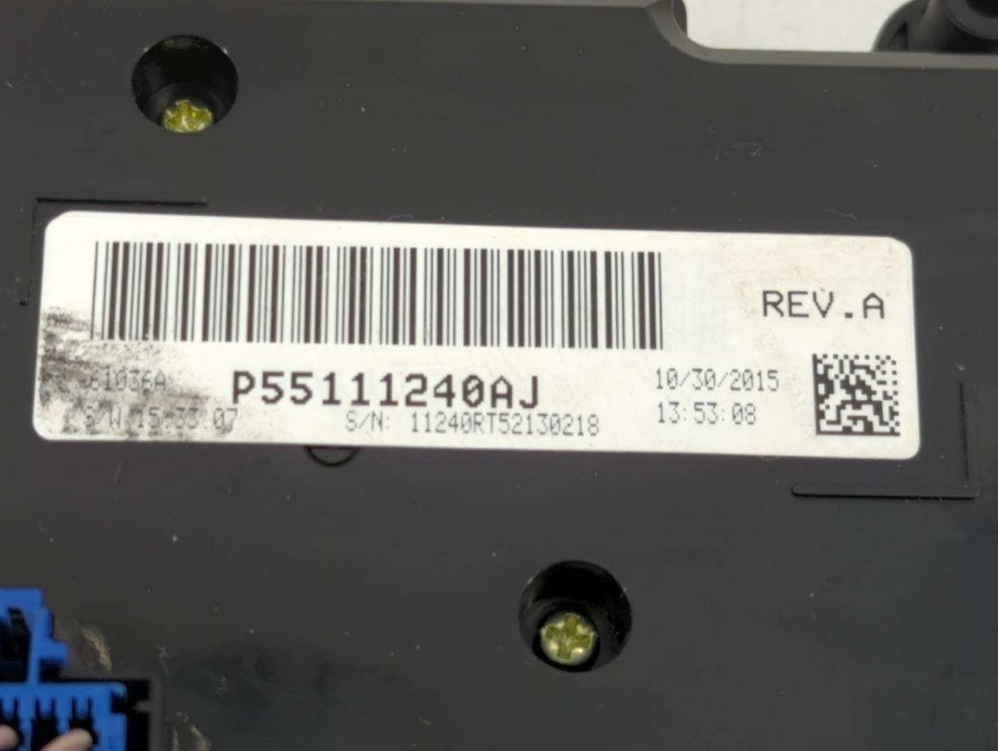 2016 Dodge Caravan Climate Control Module Temperature AC/Heater Replacement P/N:P55111240AJ Fits OEM Used Auto Parts - Oemus