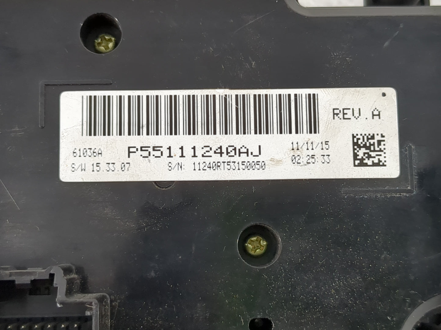 2016 Dodge Caravan Climate Control Module Temperature AC/Heater Replacement P/N:P55111240AJ Fits OEM Used Auto Parts - Oemus