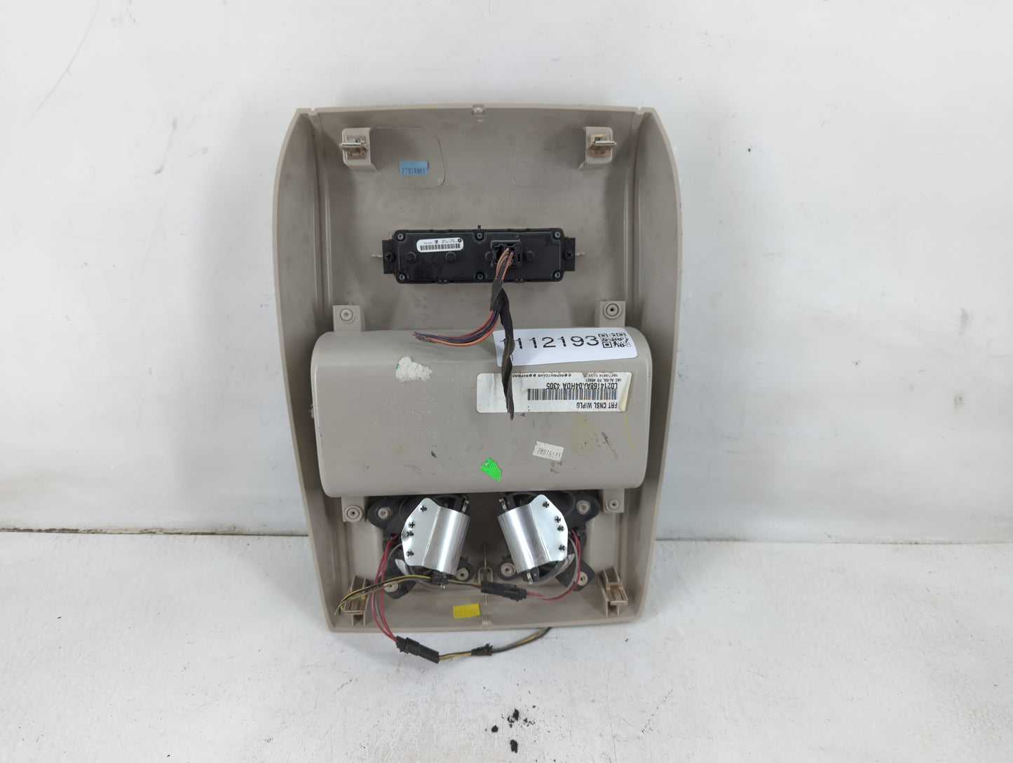 2016 Dodge Caravan Overhead Roof Console 1112193 - Oemusedautoparts1.com