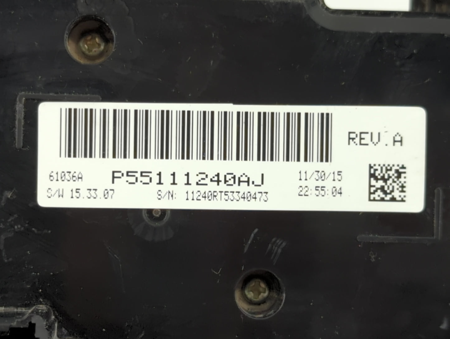 2016 Dodge Caravan Climate Control Module Temperature AC/Heater Replacement P/N:P55111240AJ Fits OEM Used Auto Parts - Oemus