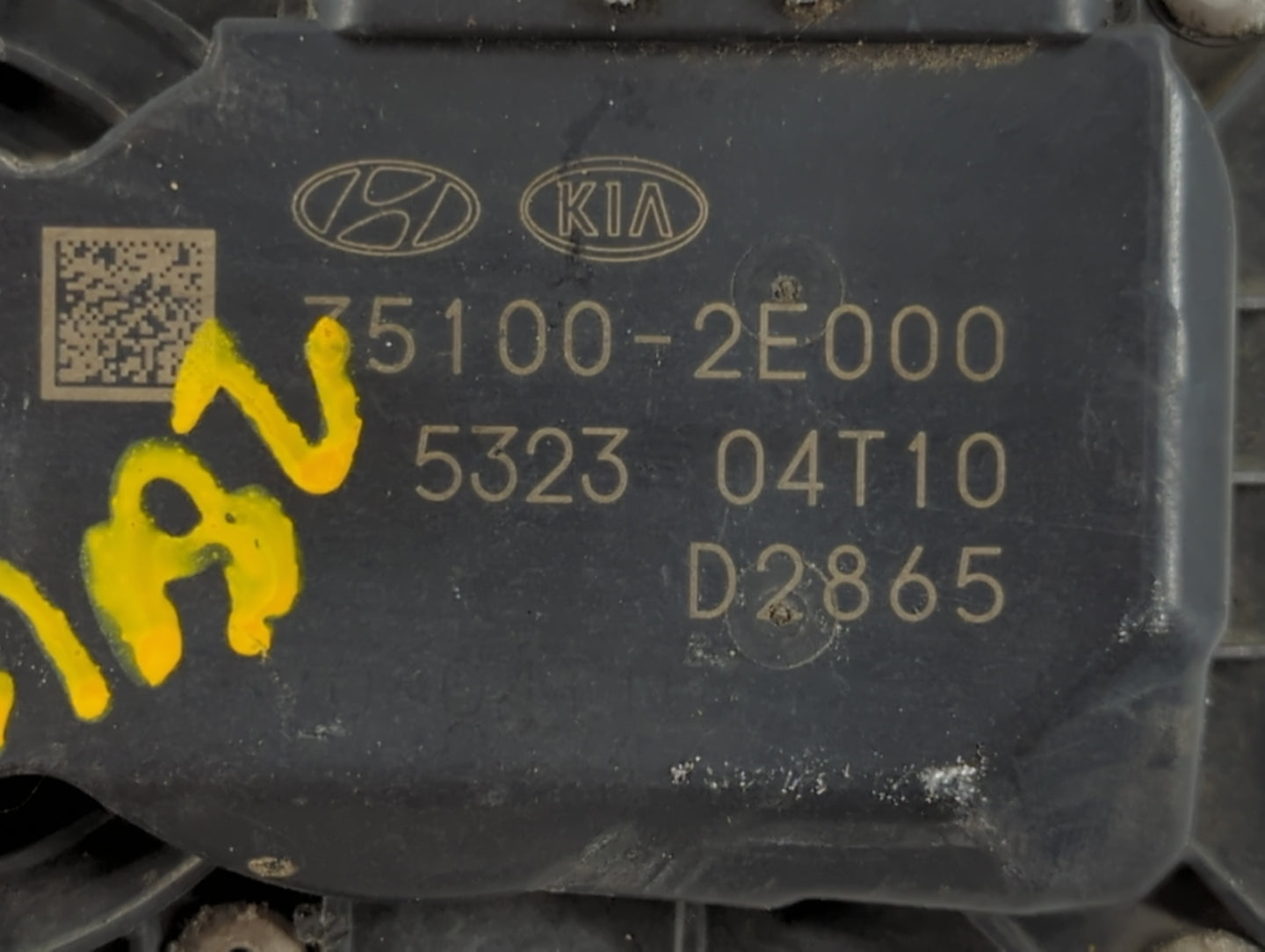 2016 Dodge Caravan Throttle Body P/N:35100-2E000 Fits Fits 2011 2012 2013 2014 2015 2017 2018 2019 2020 2021 2022 OEM Used A