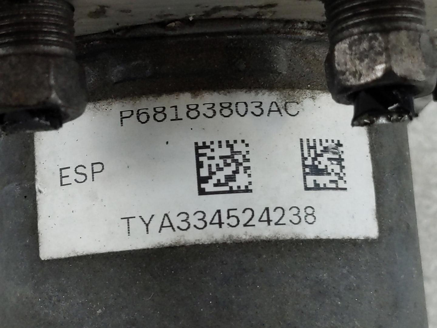 2016 Dodge Caravan ABS Pump Control Module Replacement P/N:P68183803AC Fits Fits 2015 2017 2018 2019 2020 OEM Used Auto Part