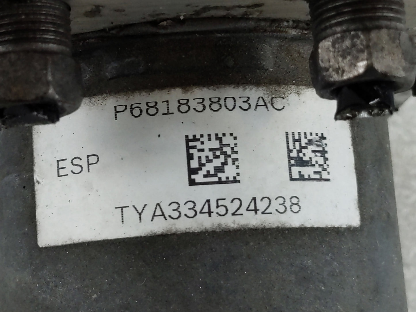 2016 Dodge Caravan ABS Pump Control Module Replacement P/N:P68183803AC Fits Fits 2015 2017 2018 2019 2020 OEM Used Auto Part