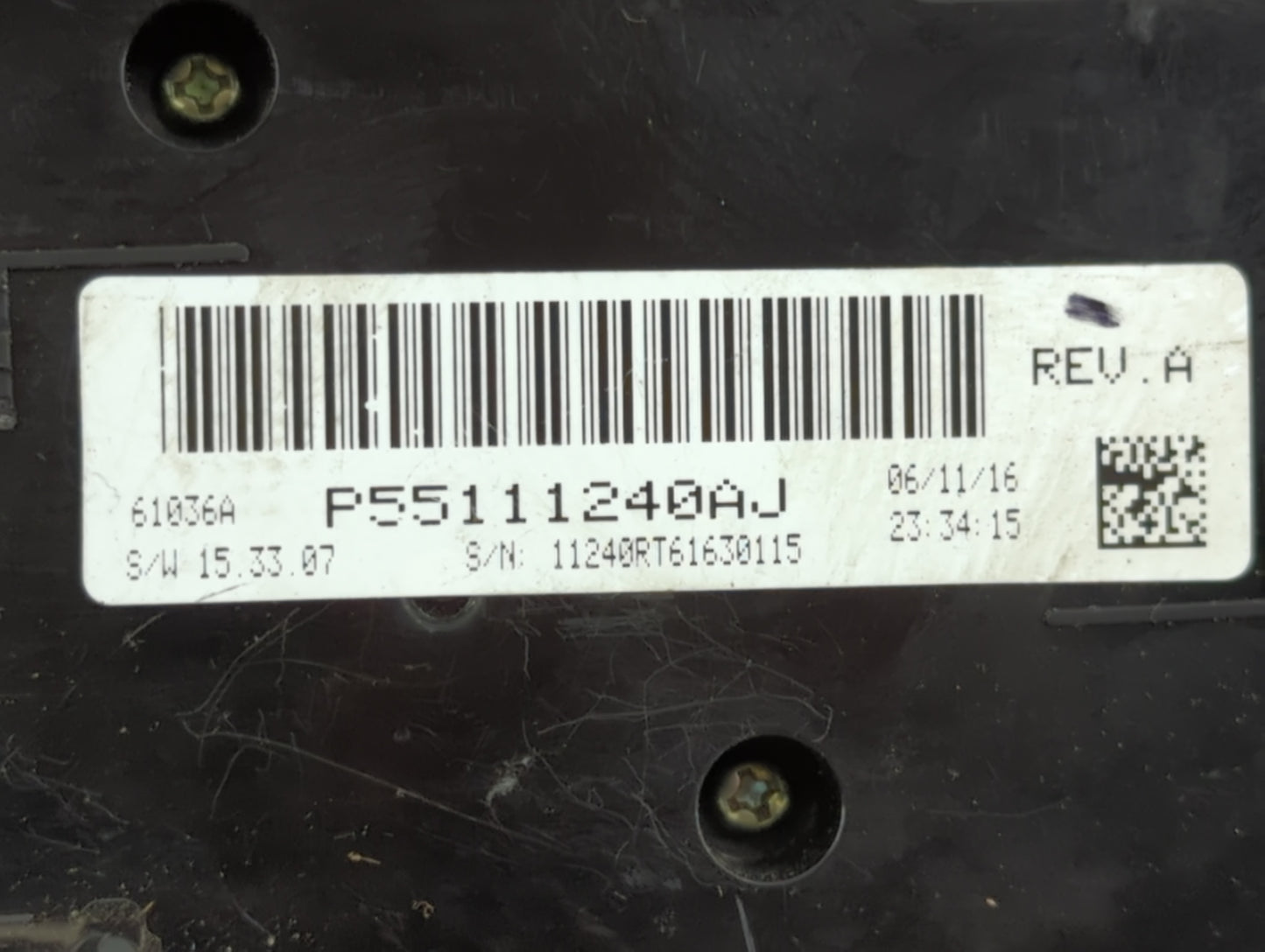 2016 Dodge Caravan Climate Control Module Temperature AC/Heater Replacement P/N:P55111240AJ Fits OEM Used Auto Parts - Oemus