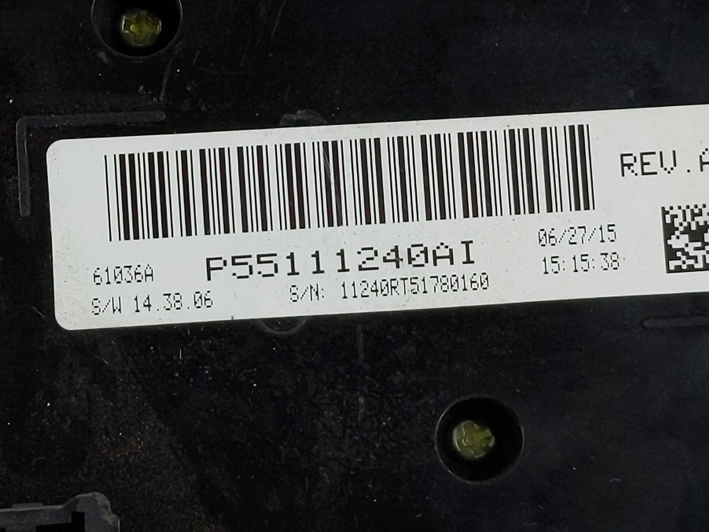 2016 Dodge Caravan Climate Control Module Temperature AC/Heater Replacement P/N:P55111240AI Fits OEM Used Auto Parts - Oemus