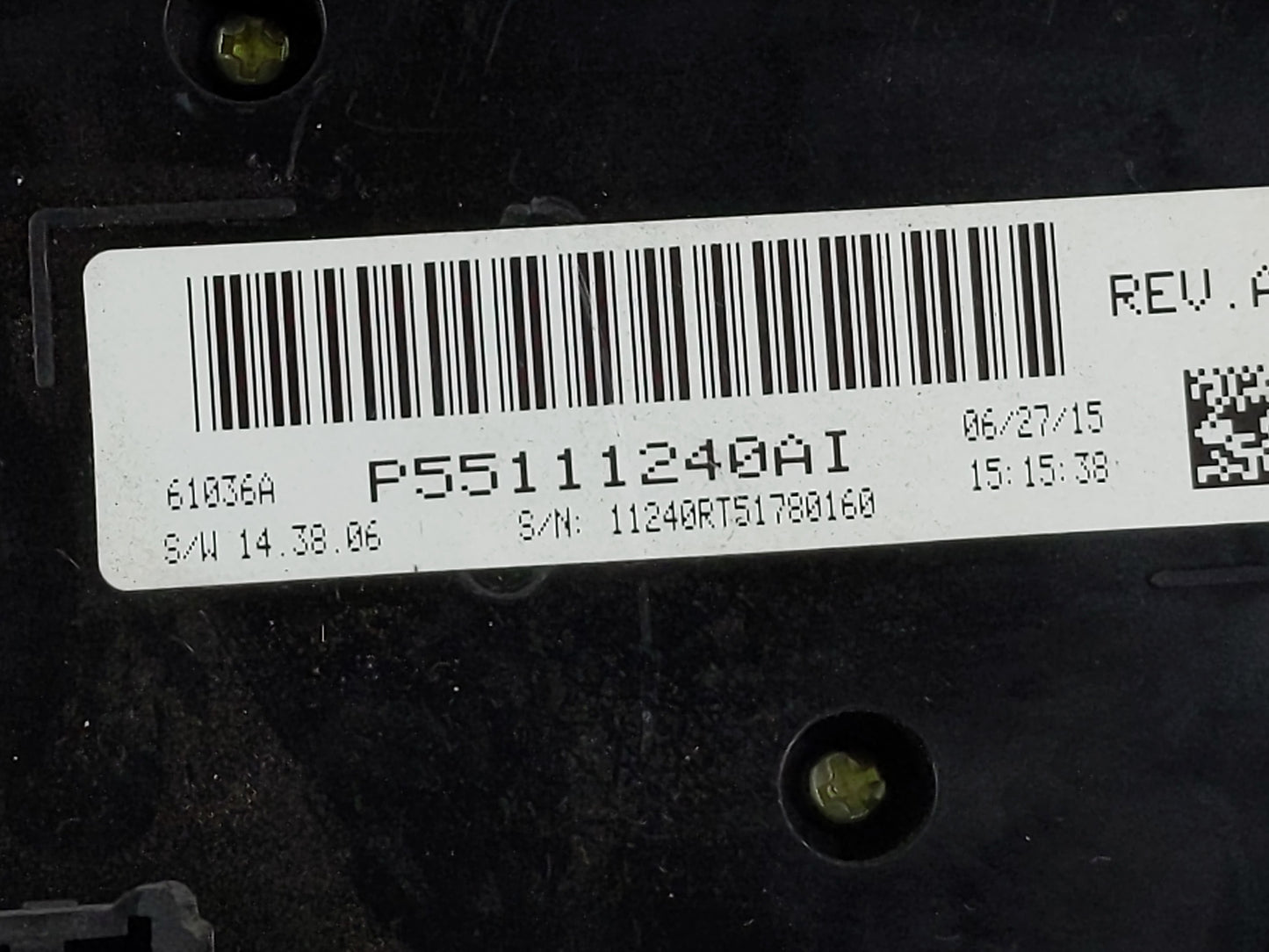2016 Dodge Caravan Climate Control Module Temperature AC/Heater Replacement P/N:P55111240AI Fits OEM Used Auto Parts - Oemus