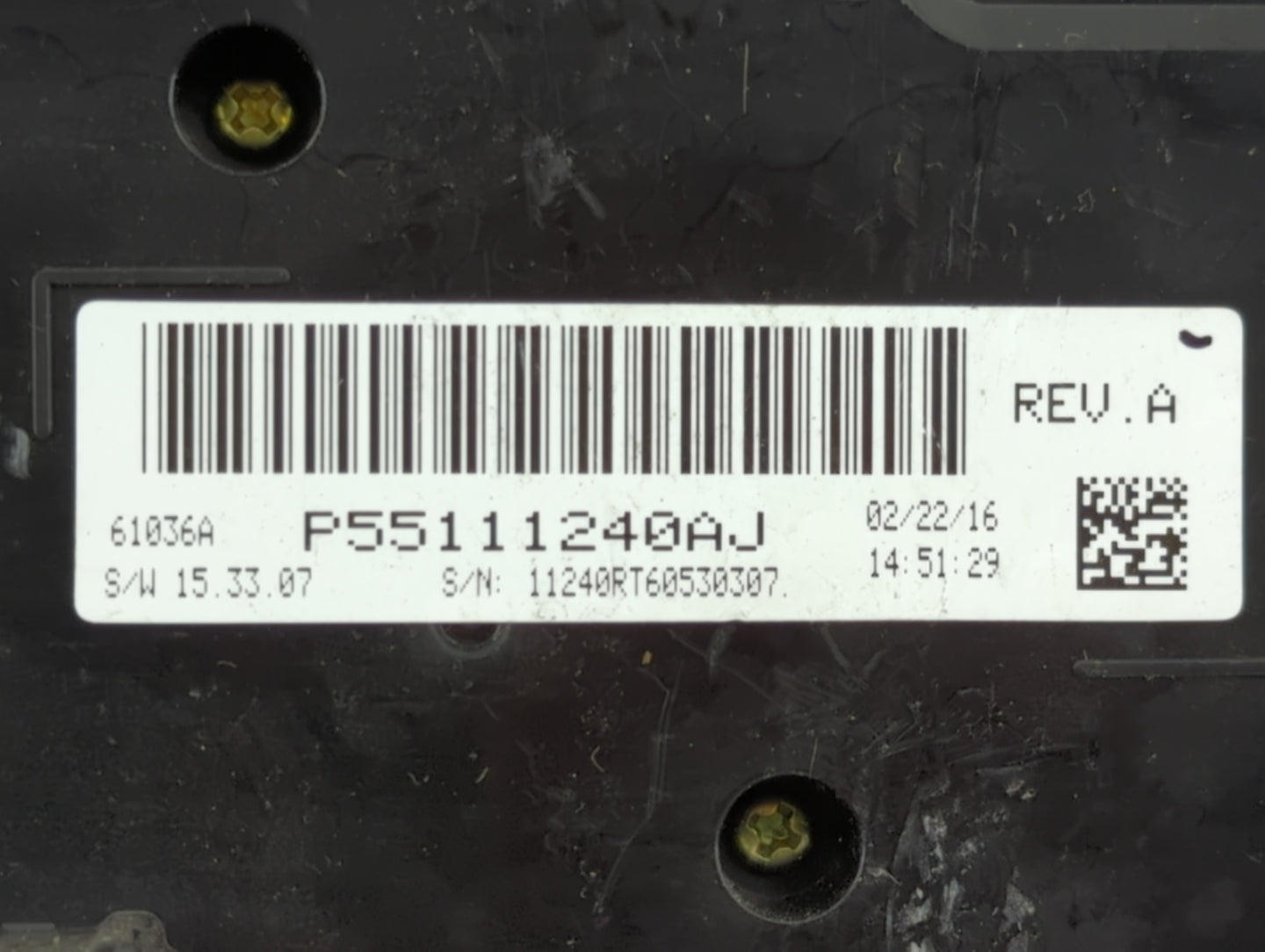 2016 Dodge Caravan Climate Control Module Temperature AC/Heater Replacement P/N:P55111240AJ Fits OEM Used Auto Parts - Oemus