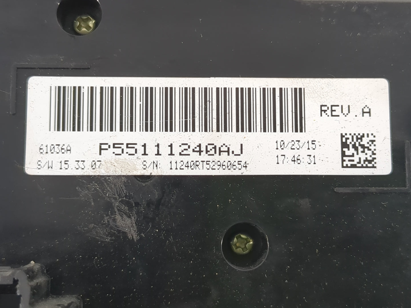 2016 Dodge Caravan Climate Control Module Temperature AC/Heater Replacement P/N:P55111240AJ Fits OEM Used Auto Parts - Oemus