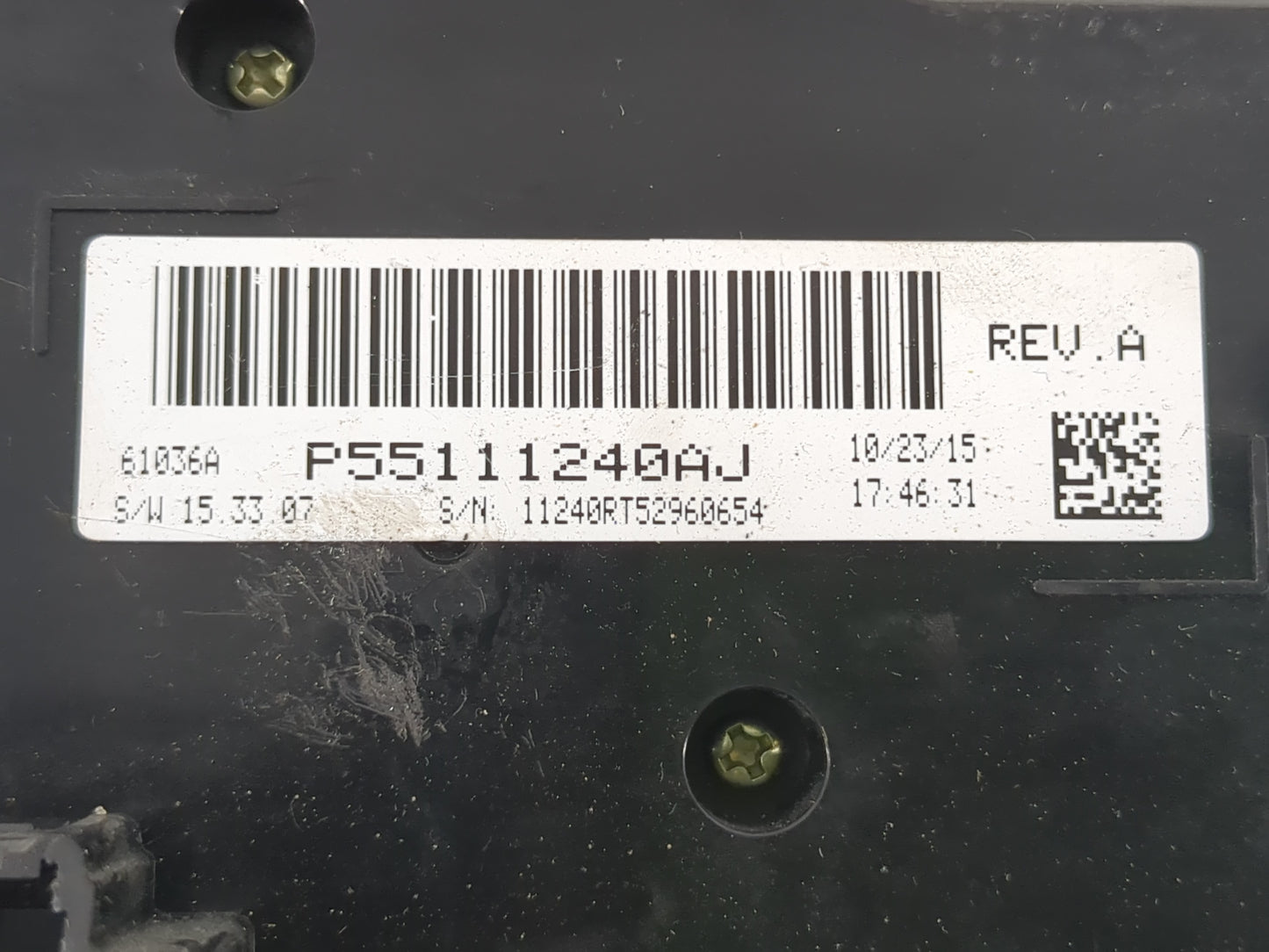 2016 Dodge Caravan Climate Control Module Temperature AC/Heater Replacement P/N:P55111240AJ Fits OEM Used Auto Parts - Oemus