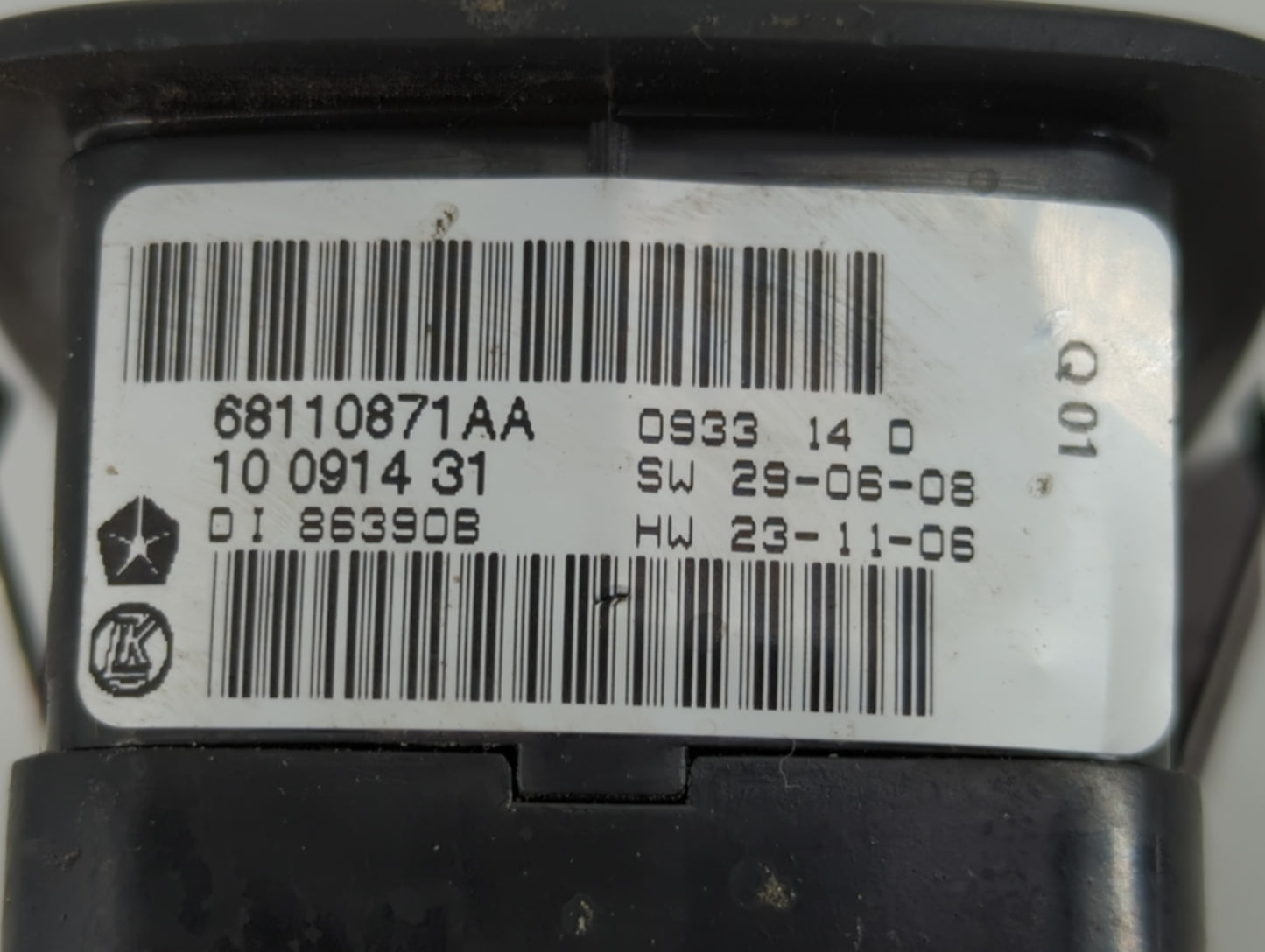 2016 Dodge Caravan Master Power Window Switch Replacement Driver Side Left P/N:68110871AA Fits Fits 2012 2013 2014 2015 OEM 