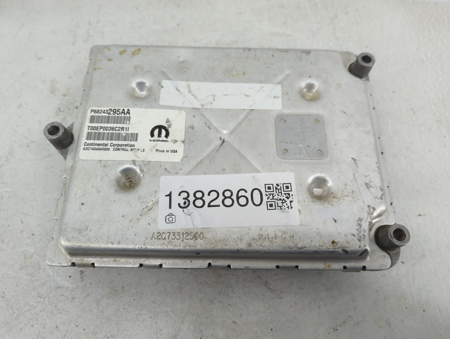 2016 Dodge Caravan PCM Engine Control Computer ECU ECM PCU OEM P/N:68243295AA Fits Fits 2017 2018 2019 2020 OEM Used Auto Pa
