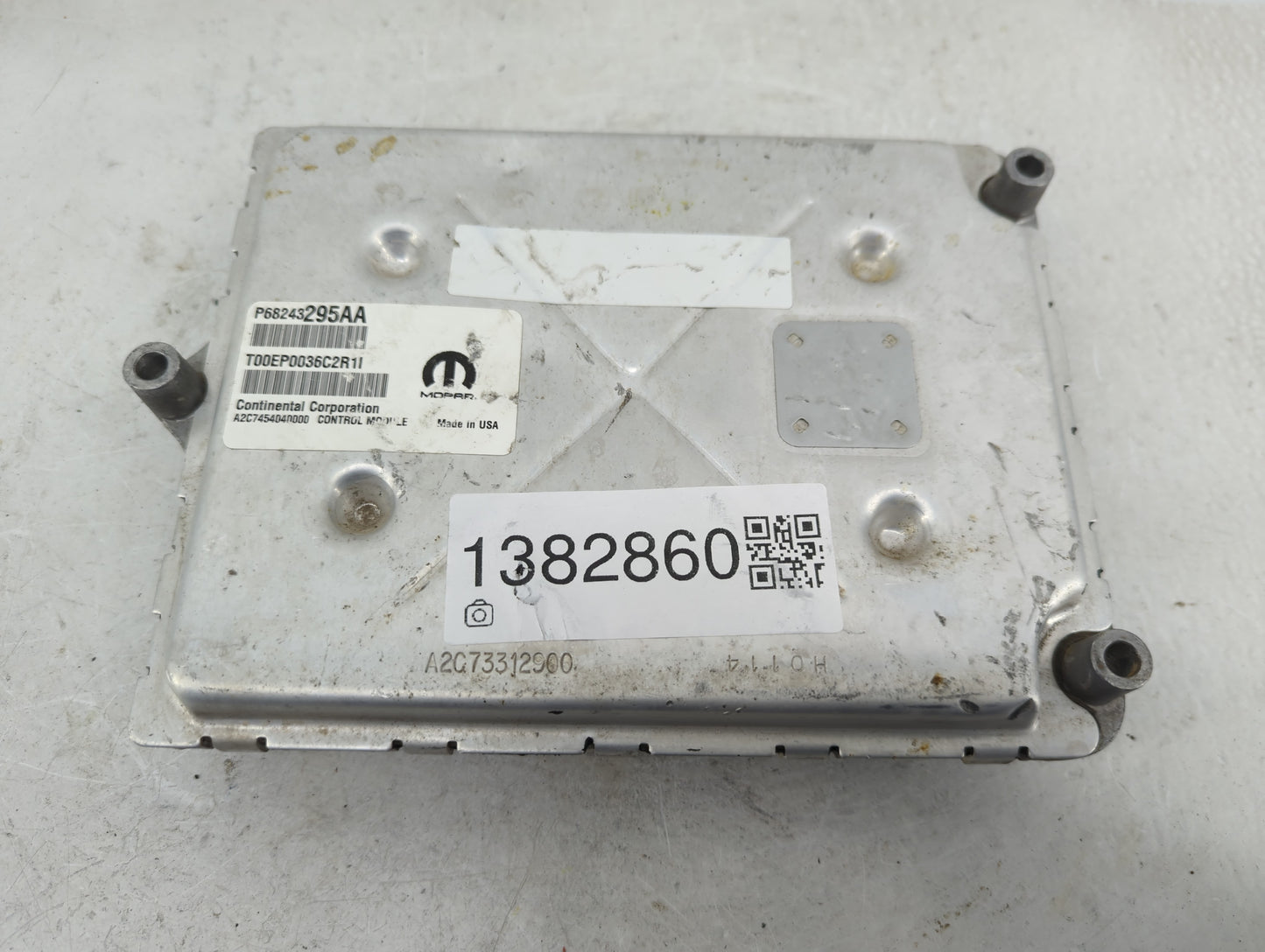 2016 Dodge Caravan PCM Engine Control Computer ECU ECM PCU OEM P/N:68243295AA Fits Fits 2017 2018 2019 2020 OEM Used Auto Pa