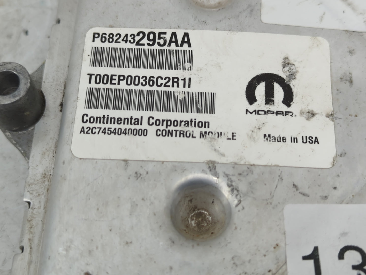 2016 Dodge Caravan PCM Engine Control Computer ECU ECM PCU OEM P/N:68243295AA Fits Fits 2017 2018 2019 2020 OEM Used Auto Pa