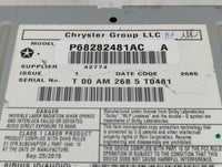 2016 Dodge Caravan Radio AM FM Cd Player Receiver Replacement P/N:P68282481AC Fits Fits 2012 2013 2014 2015 2017 2018 2019 2