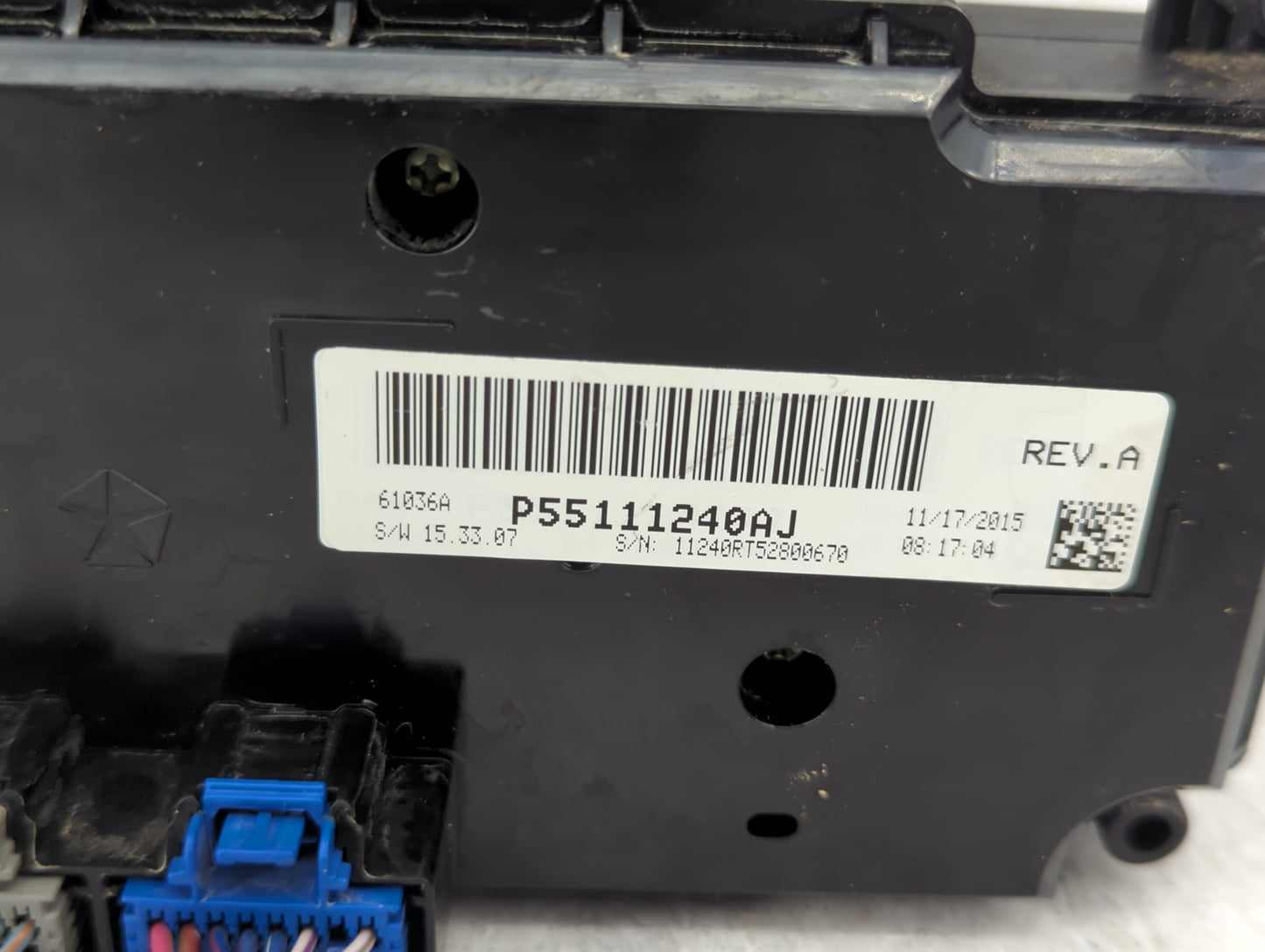 2016 Dodge Caravan Climate Control Module Temperature AC/Heater Replacement P/N:55111240AJ Fits OEM Used Auto Parts - Oemuse