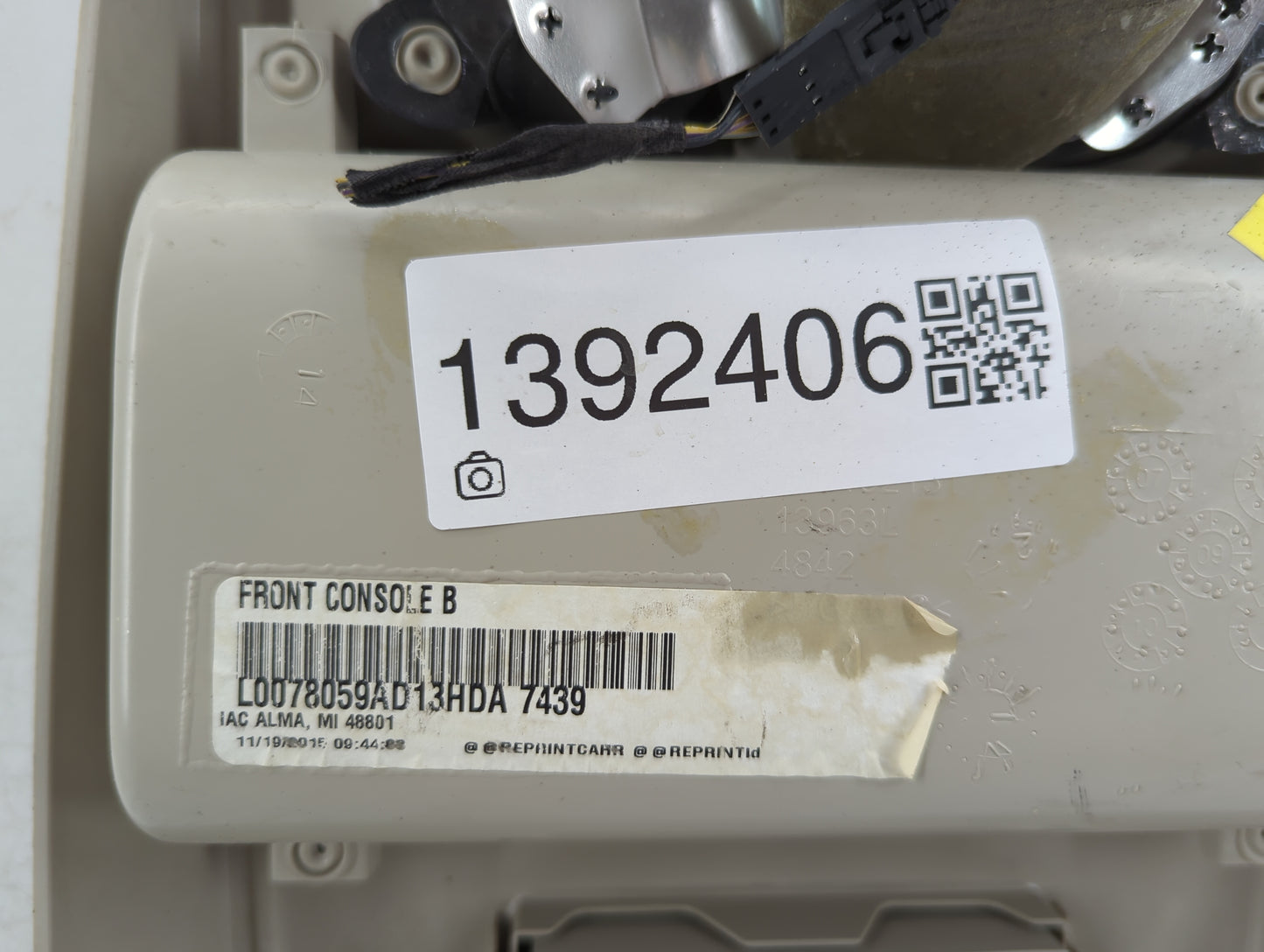 2016 Dodge Caravan Overhead Roof Console - Oemusedautoparts1.com