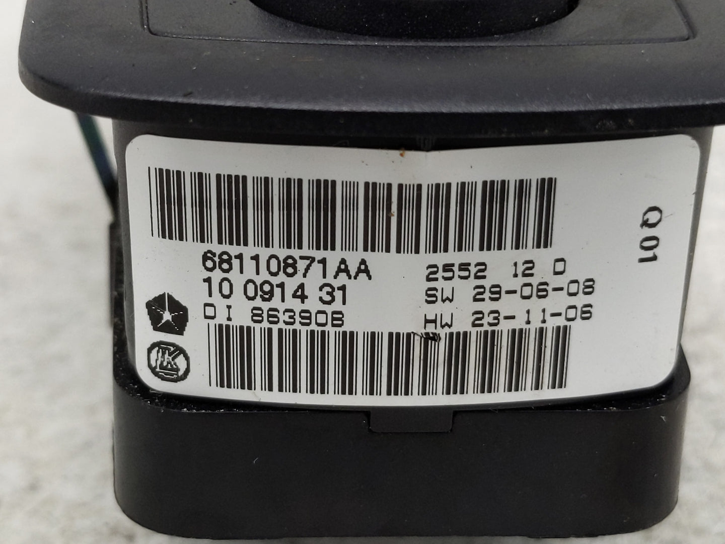 2016 Dodge Caravan Master Power Window Switch Replacement Driver Side Left P/N:68110871AA Fits Fits 2012 2013 2014 2015 OEM 