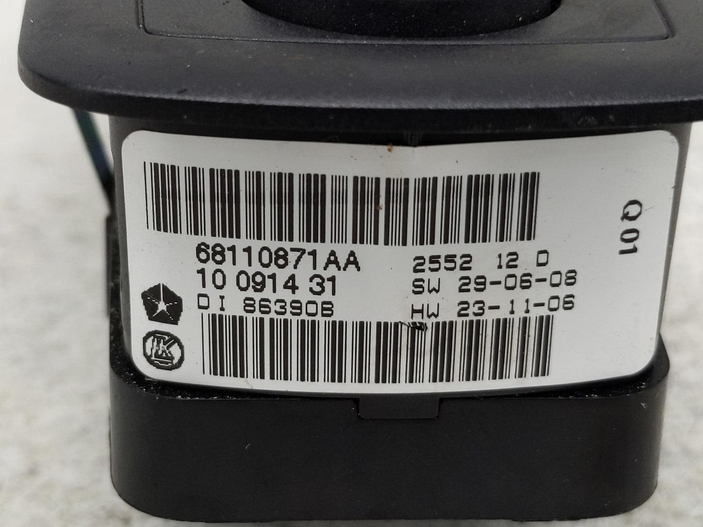 2016 Dodge Caravan Master Power Window Switch Replacement Driver Side Left P/N:68110871AA Fits Fits 2012 2013 2014 2015 OEM 