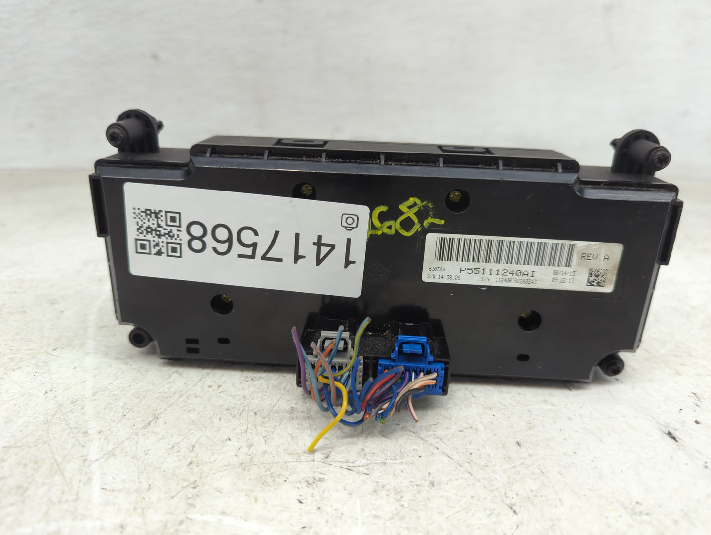 2016 Dodge Caravan Climate Control Module Temperature AC/Heater Replacement P/N:P55111240AI Fits OEM Used Auto Parts - Oemus