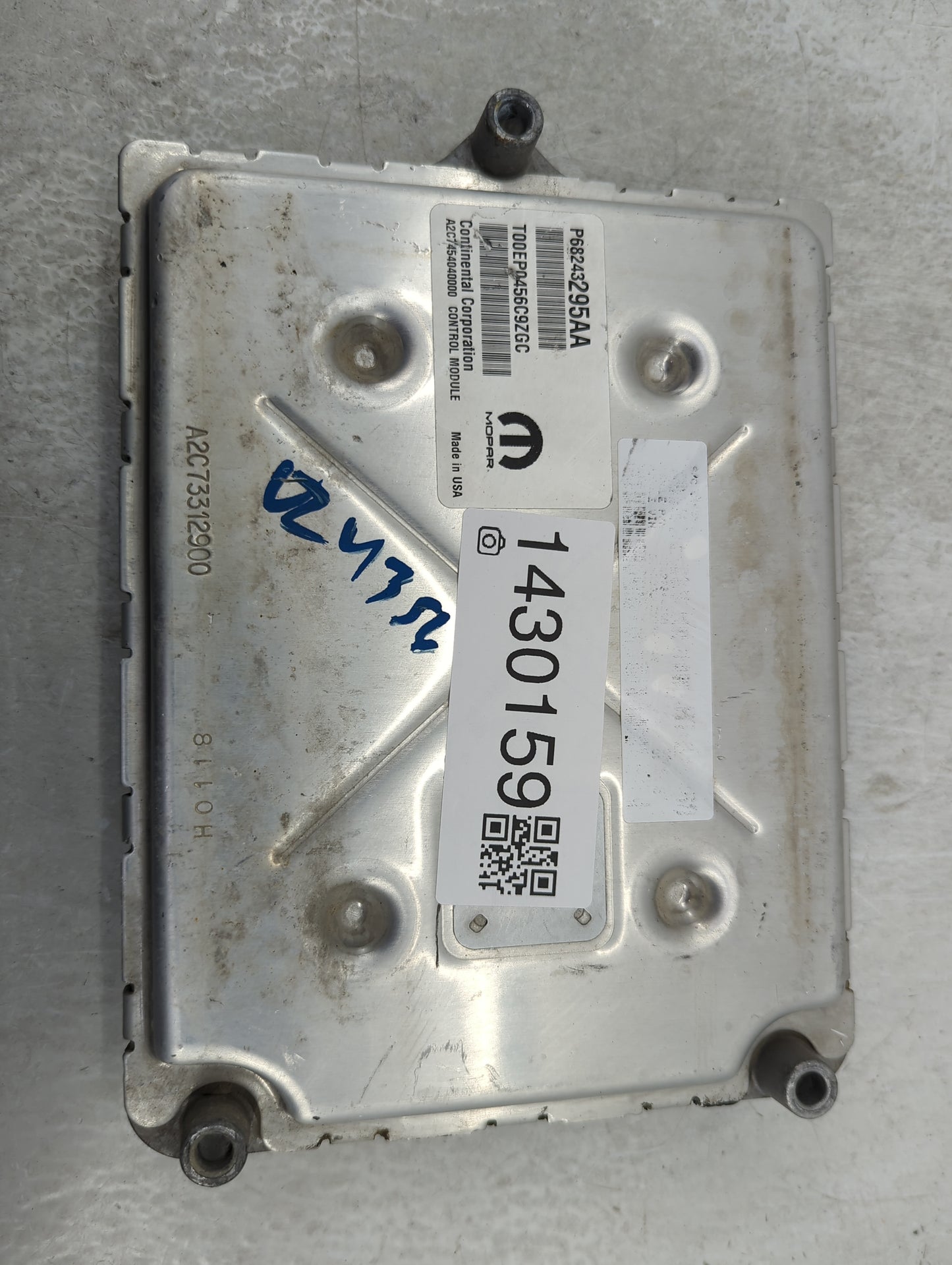 2016 Dodge Caravan PCM Engine Control Computer ECU ECM PCU OEM P/N:68243295AA Fits Fits 2017 2018 2019 2020 OEM Used Auto Pa