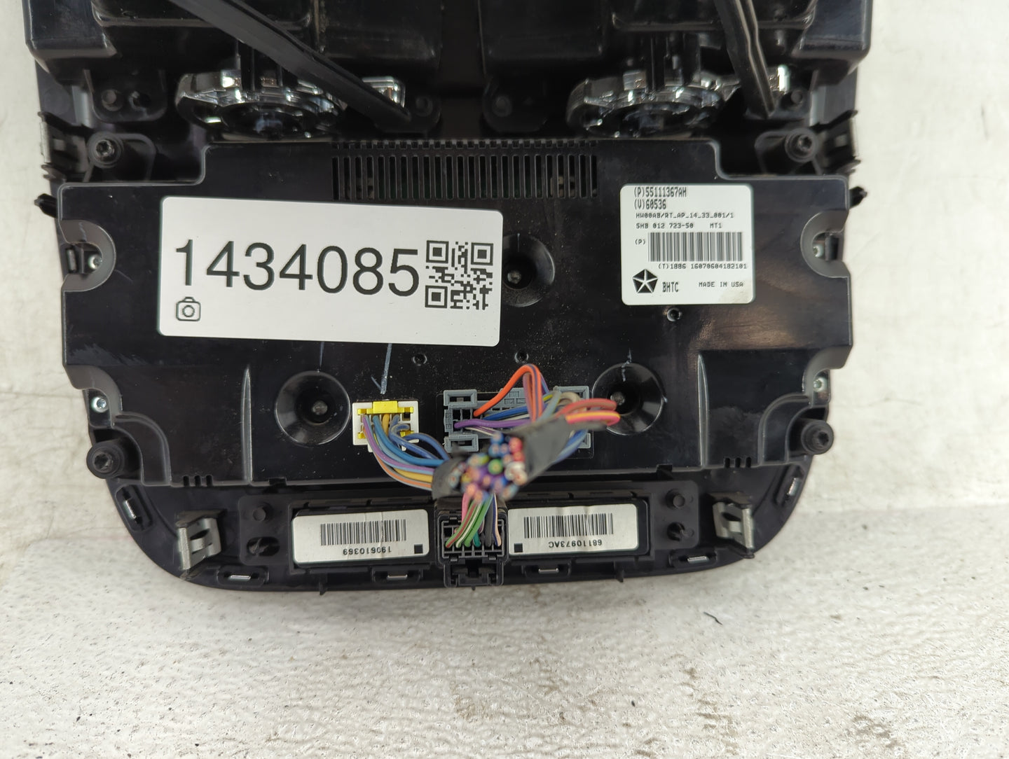2016 Dodge Caravan Climate Control Module Temperature AC/Heater Replacement P/N:55111367AH Fits OEM Used Auto Parts - Oemuse