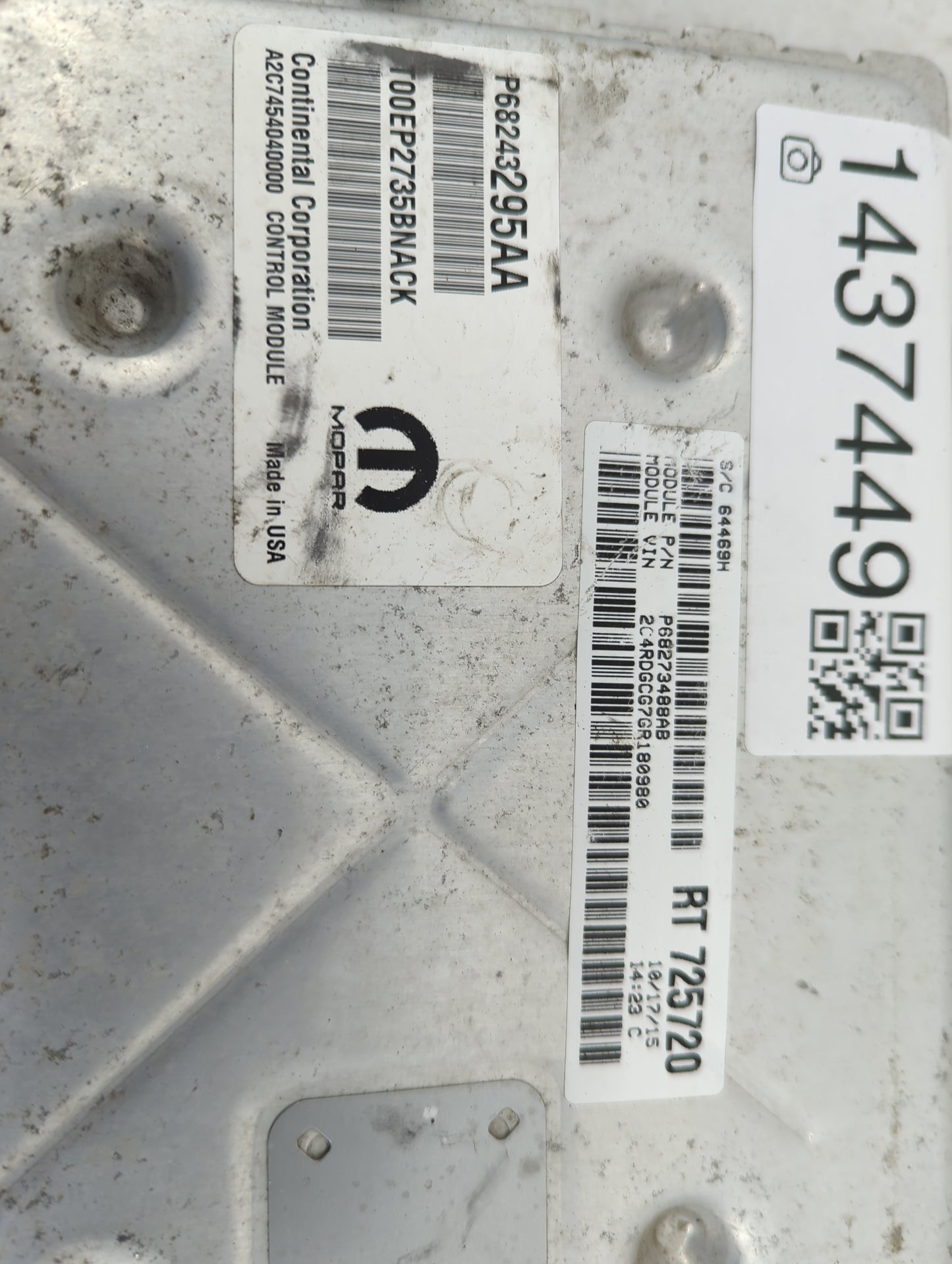 2016 Dodge Caravan PCM Engine Control Computer ECU ECM PCU OEM P/N:P68243295AA P68273480AB Fits Fits 2017 2018 2019 2020 OEM