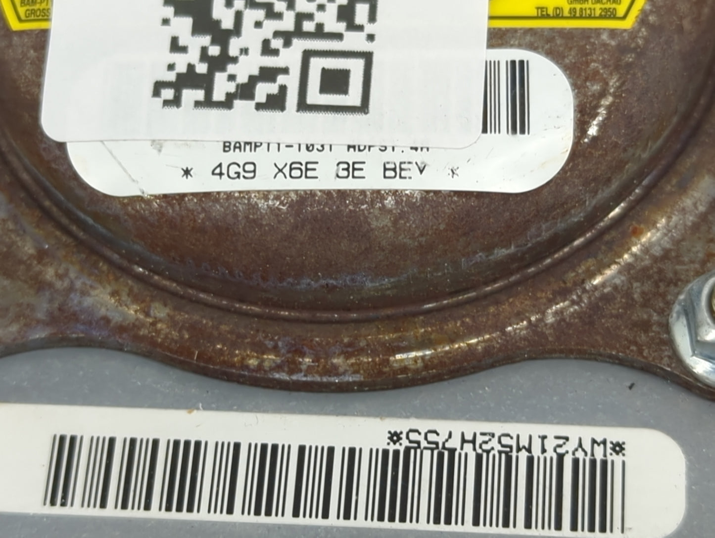 Dodge Caravan Air Bag Driver Left Steering Wheel Mounted Black - Oemusedautoparts1.com